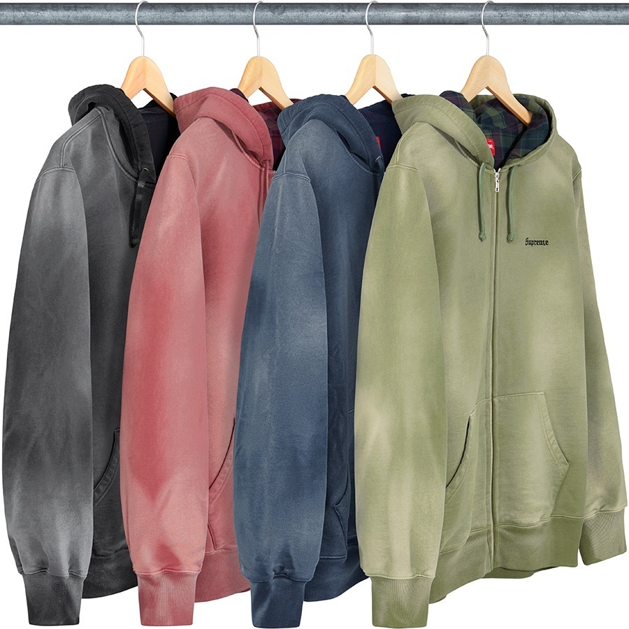 Bleached Zip Up Sweatshirt